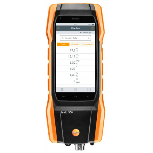 Testo 300 - Analyzátor spalín sada 1 (O2, CO až do O2 a CO až do 4 000 ppm